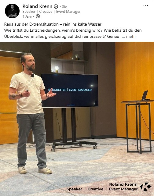 Bild zeigt Roland Krenn von Klique als Speaker
